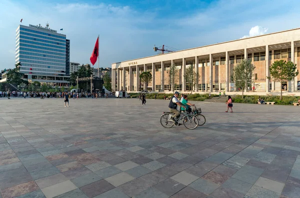 Tirana Albanien Mai 2018 Das Opernhaus Skanderbeg Platz Zentrum Von — Stockfoto