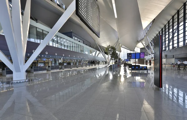 Interior Moderna Terminal Del Aeropuerto — Foto de Stock