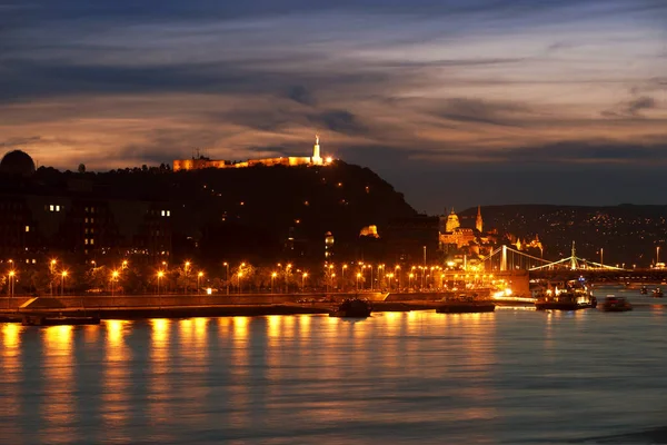 Budapest City Night Hungary — Stock Photo, Image