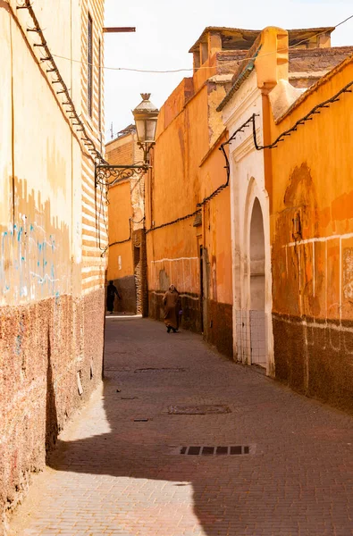 Úzká Ulice Starém Městě Marocco — Stock fotografie