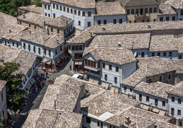 Gjirokaster Albania May 2018 Downtown Gjirokaster Unesco World Heritage Site — Stock Photo, Image
