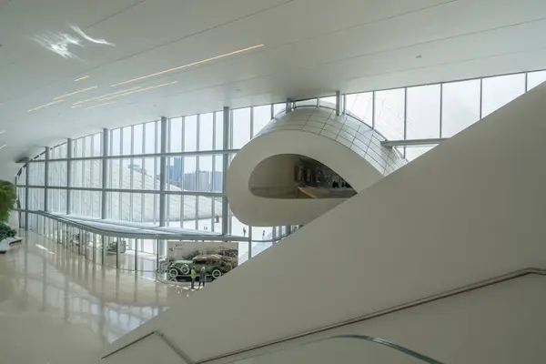 Baku Azerbaijan May 2019 Interior Details Heydar Aliyev Cultural Center — 스톡 사진