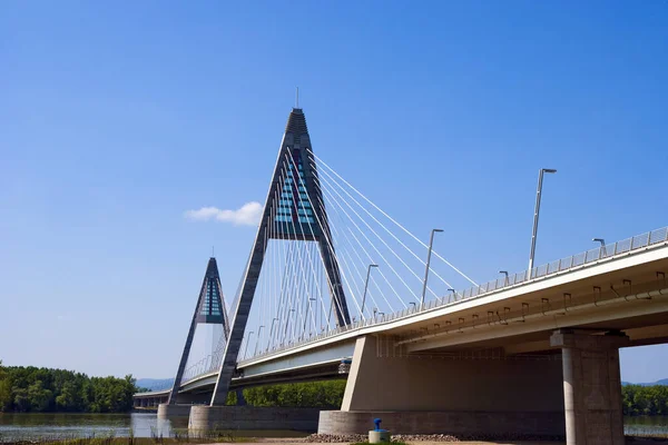 Megyeri Bridge Hungary Newest Largest Bridge — Stock Photo, Image