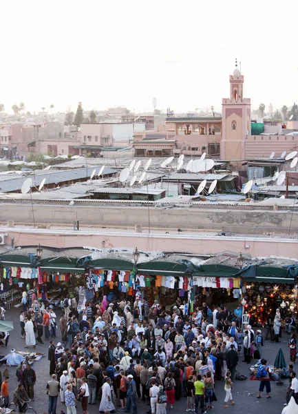 Marrakesh Morocco November Unidentified People Visit Jema Fna Square Marrakesh — Stock Photo, Image
