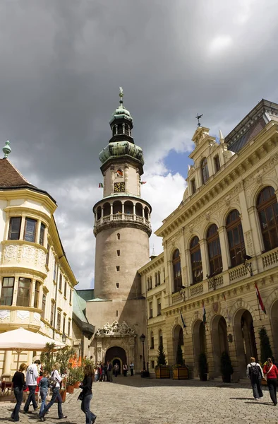 Sopron Hlavní Náměstí Maďarsko — Stock fotografie