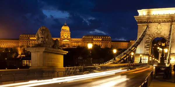 Panorama Budapest Avec Pont Chain — Photo