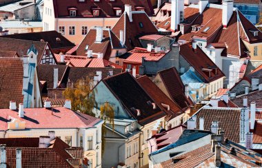 Tallinn, Estonya 'nın manzarası