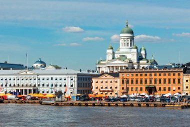 Baltık Denizi 'nden Helsinki manzarası
