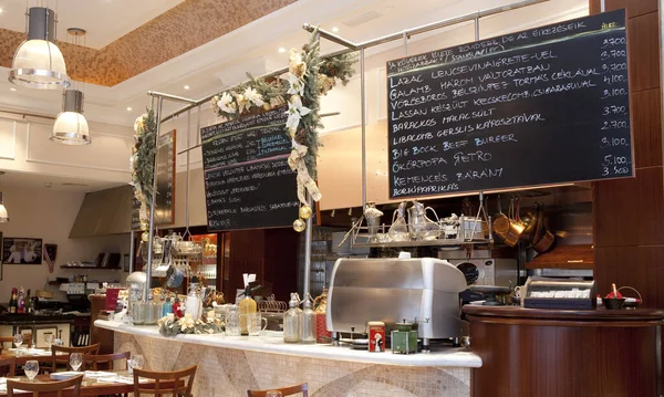 Budapest Hungría Enero Interior Del Restaurante Bock Bistro Galardonado Con — Foto de Stock