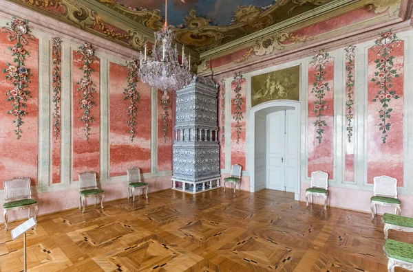 Pilsrundale Lotyšsko Května 2016 Interiér Paláce Rundale Palác Rundale Jednou — Stock fotografie