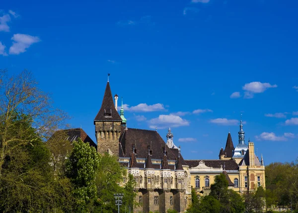 Die Burg Vajdahunyad Budapester Stadtpark — Stockfoto