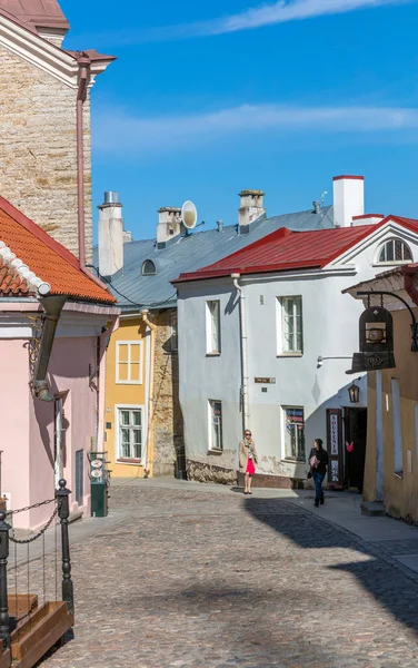 Tallinn Estonie Mai 2016 Rue Dans Centre Historique Tallinn Estonie — Photo