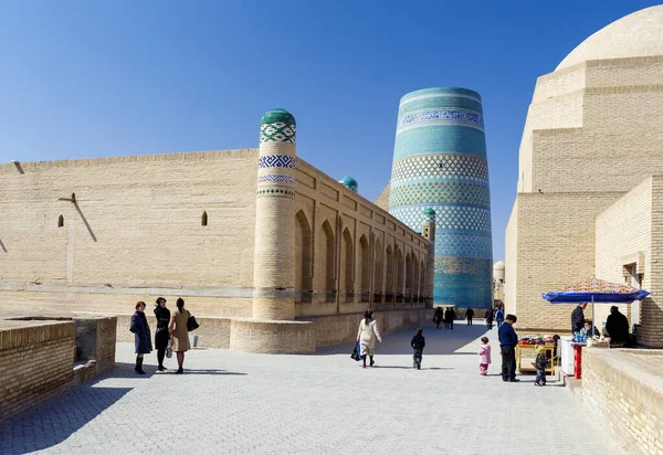 Vecchio Muro Mattoni Del Tempio Khiva — Foto Stock
