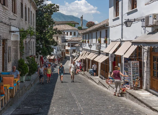 Gjirokaster Albania Mayo 2018 Centro Gjirokaster Patrimonio Humanidad Por Unesco — Foto de Stock