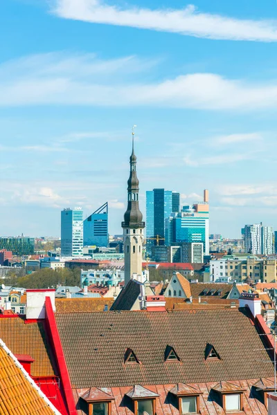 Вид Город Таллин Эстония — стоковое фото