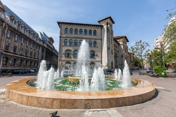 Bucarest Rumania Mayo 2017 Facultad Arquitectura Universidad Bucarest Plaza Universidad — Foto de Stock