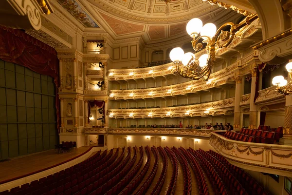 Dresden Γερμανια Δεκεμβριου Κύρια Αίθουσα Της Όπερας Semper Στις Δεκεμβρίου — Φωτογραφία Αρχείου