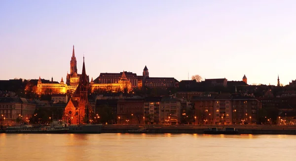 Budapest Sunset Time Hungary — Stock Photo, Image