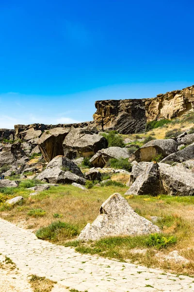 Rotsformaties Nationaal Park Gobustan Azerbeidzjan — Stockfoto