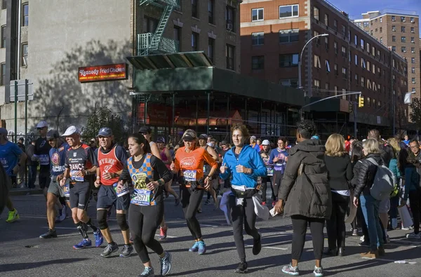 New York New York Usa November 2018 Runners Manhattan Participate — Stock Photo, Image