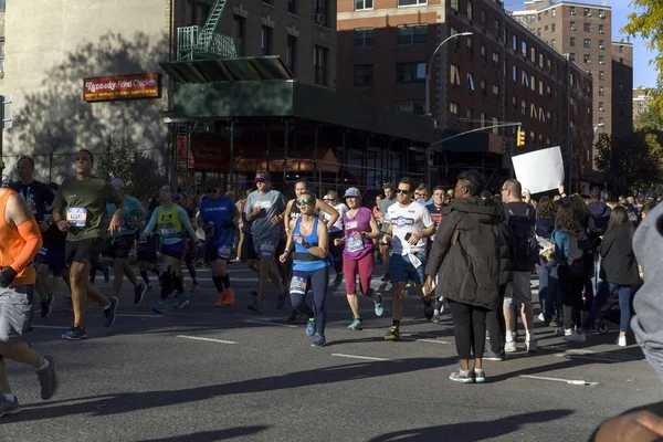 New York New York Usa November 2018 Runners Manhattan Participate — Stock Photo, Image