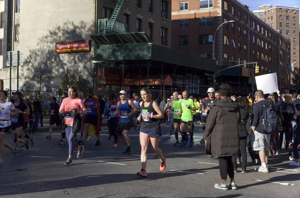 New York New York Usa November 2018 Runners Manhattan Participate — Stock Photo, Image