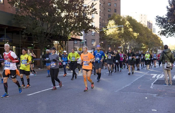 New York New York Usa November 2018 Runners Manhattan Participate — Stock Photo, Image