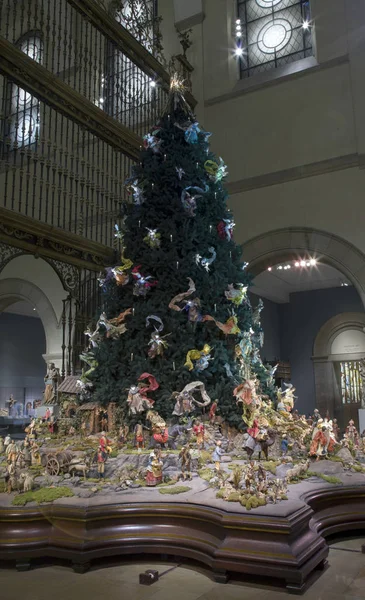 Nueva York Nueva York Usa Diciembre 2018 Árbol Navidad Salón —  Fotos de Stock