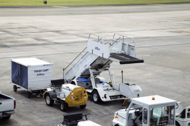 Jet Blue yer destek ekipmanları San Juan havaalanı Porto Riko