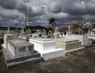 San Lorenz Cerro Gordo mezarlığı içinde bulunan birkaç crypts