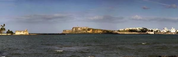 Panoramic of Fort San Felipe del Morro San Juan Puerto Rico — Stock Photo, Image