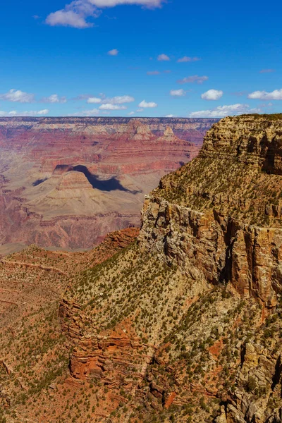 Grand Canyon Sunny Day Blue Sky Aerial View Гранд Каньон — стоковое фото