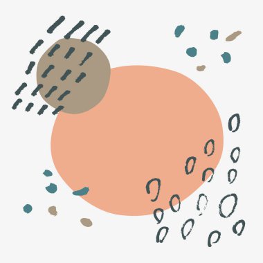 Grafik elementler tasarımı özensiz elle çizilmiş geometrik memphis tarzı