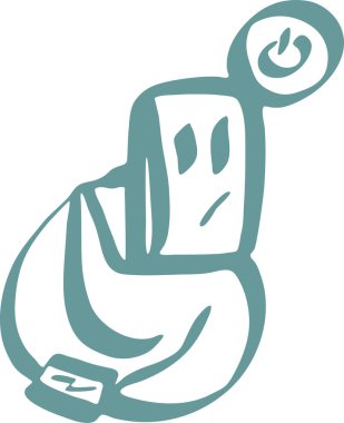 robot üzerinde hareket eden aygıt vektör dönüm