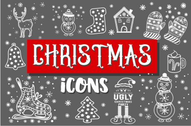 Mutlu noeller ve yeni yıl seti