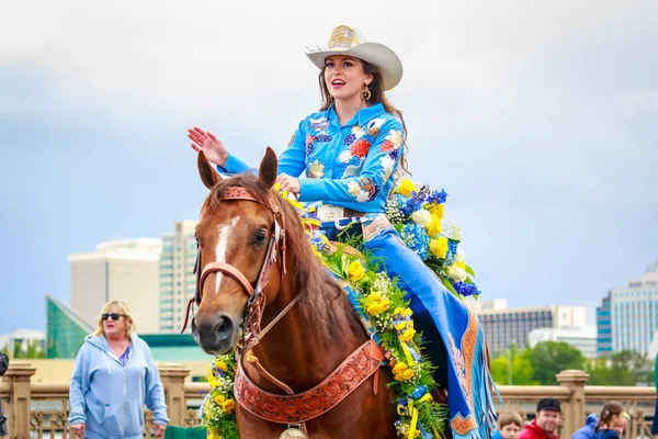 Portland Oregon Usa Czerwca 2018 Miss Rodeo Oregon Jessi Cornforth — Zdjęcie stockowe