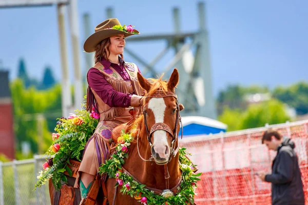 Portland Oregon Usa Czerwca 2018 Sąd Pendleton Grand Parade Kwiatowy — Zdjęcie stockowe