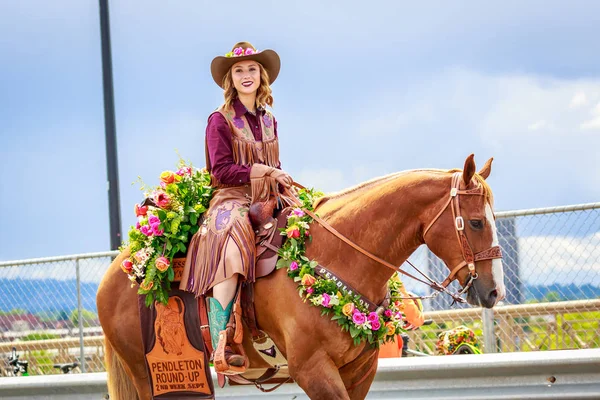 Portland Oregon Usa Czerwca 2018 Sąd Pendleton Grand Parade Kwiatowy — Zdjęcie stockowe