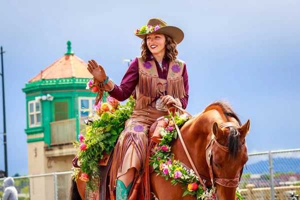 Portland Oregon Usa Czerwca 2018 Sąd Pendleton Grand Parade Kwiatowy — Zdjęcie stockowe