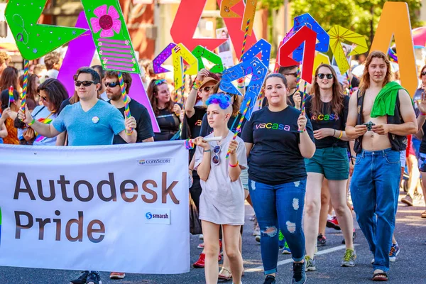 Portland Oregon Usa Června 2018 Portland 2018 Pride Parade Odráží — Stock fotografie