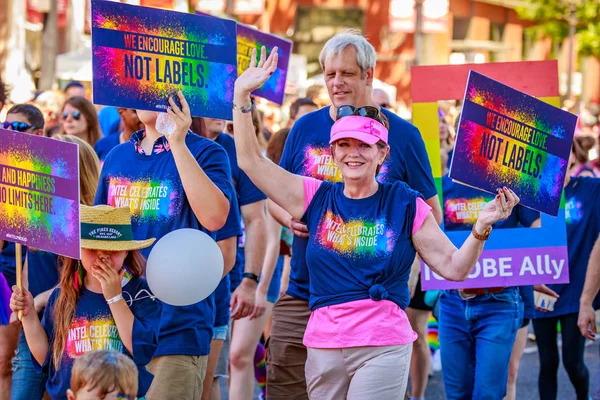 Portland Oregon Usa Juni 2018 Portland 2018 Prideparaden Avspeglar Gemenskapens — Stockfoto