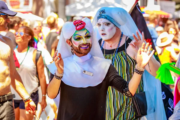 Portland Oregon Junio 2018 Desfile Del Orgullo 2018 Portland Refleja Imagen De Stock