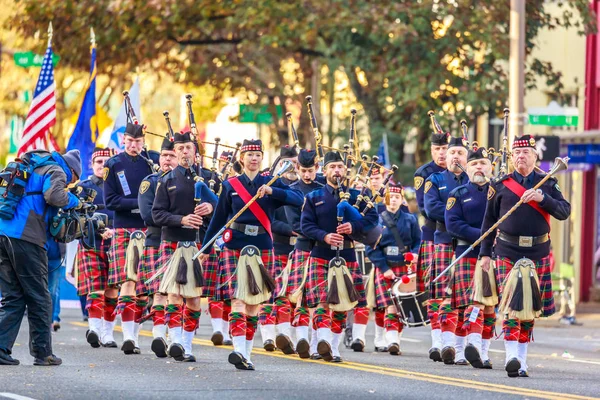 Portland Oregon Eua Novembro 2018 Portland Police Highland Guard Pipe — Fotografia de Stock