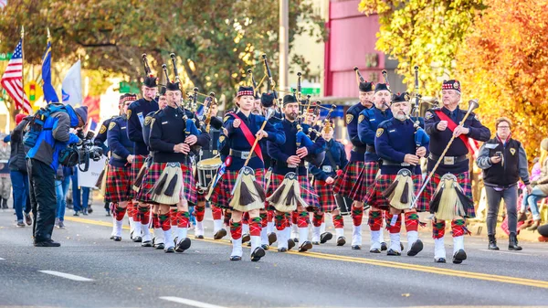 Portland Oregon Usa Novembre 2018 Portland Police Highland Guard Pipe — Foto Stock