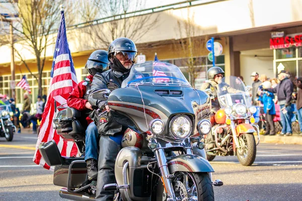 Portland Oregon Usa Listopada 2018 Combat Weteran Motocykl Stowarzyszenie Roku — Zdjęcie stockowe