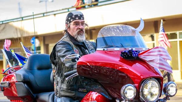 Portland Oregon Usa November 2018 Veteranen Motorradtreffen Bei Der Alljährlichen — Stockfoto