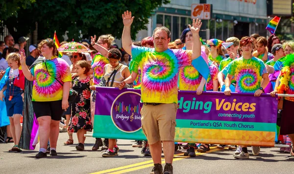 Desfile del Orgullo de Portland 2019 — Foto de Stock