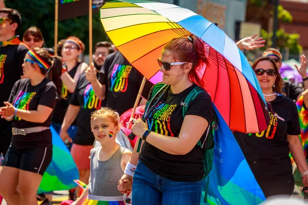 Portland Pride Parade 2019 – stockfoto