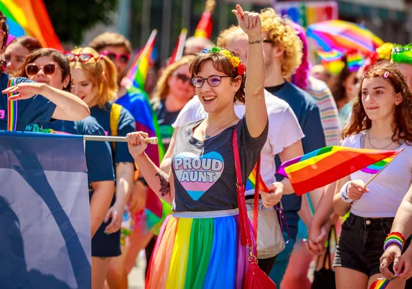 Parada do Orgulho de Portland 2019 — Fotografia de Stock