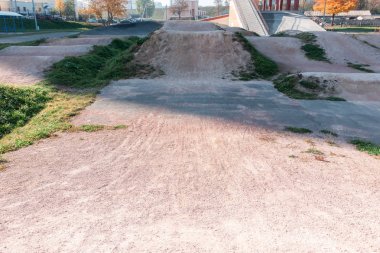 bmx sürme aşırı dağ bisikleti için eğitim pisti